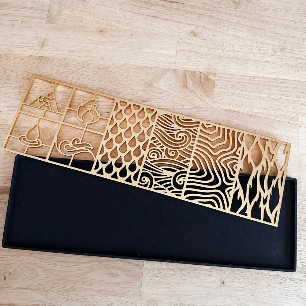 Ash Harbor Elements Ice Design Tray Earth Wind Fire Water Clear Ice‎ Stamp